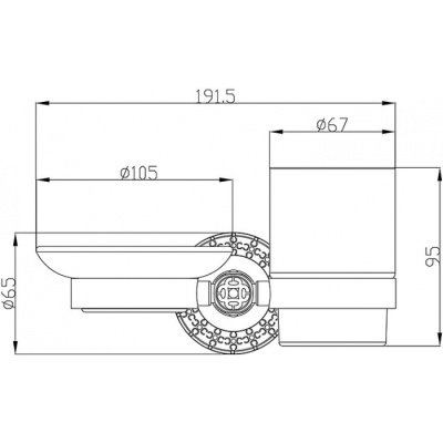 Мыльница и подстаканник ZorG BR AZR 21 BR Бронза