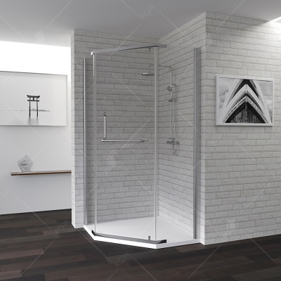 Душевой уголок RGW Passage PA-81 100x100 профиль Хром стекло прозрачное