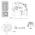 Душевой уголок Ravak Blix 90х90 Set XP2CP4 70508014 прозрачное стекло профиль Хром