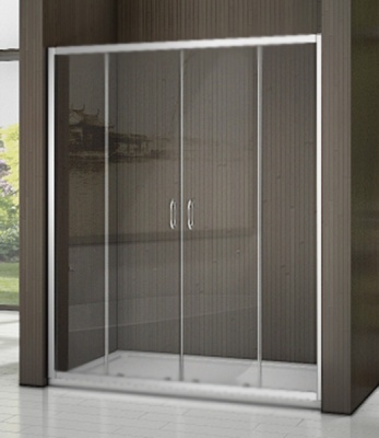 Душевая дверь в нишу Good Door Latte WTW-TD-160-C-WE 160 профиль Белый стекло прозрачное