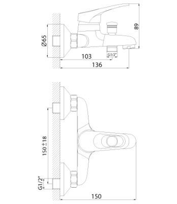 Смеситель Rossinka B35-31 Хром