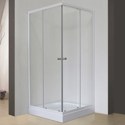 Душевой уголок Royal Bath HPD 120х120 RB 1212 HPD-T без поддона профиль Белый стекло прозрачное