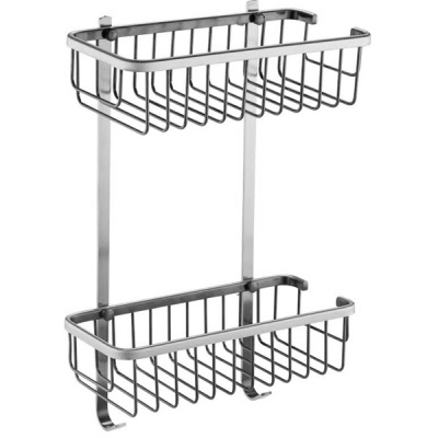 Полка корзина двойная ZorG SL AZR U-3 SL Серебро