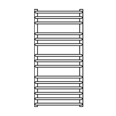 Водяной полотенцесушитель Grota Forte 48х90 Хром