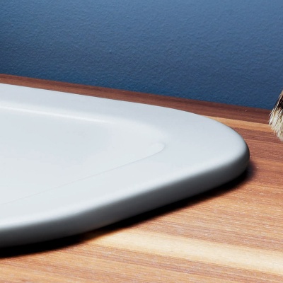 Раковина Azzurra Glaze GLZ 69x38/IN bianco lucido