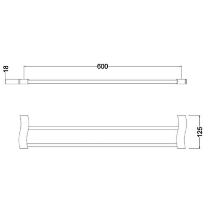 Держатель для полотенец Schein Swing 32821 Хром