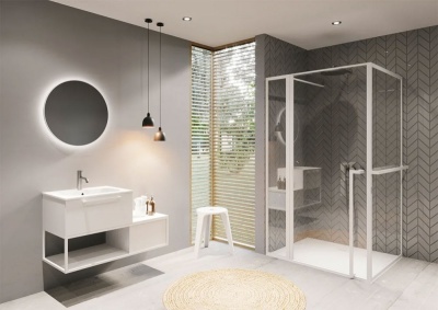 Душевой уголок Riho Lucid GD203 120х100 GD212B100 профиль Черный стекло прозрачное