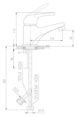 Смеситель для раковины Rav Slezak Seina Junior SAJ026.5 красный с желтым и синим