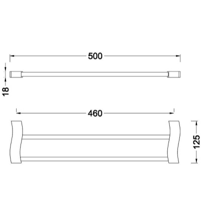 Держатель для полотенец Schein Swing 32822 Хром