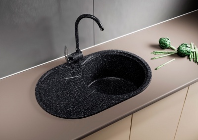 Кухонная мойка Mixline ML-GM29-308 537701 Черная