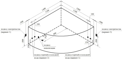 Акриловая ванна Radomir Vannesa Сандра 149х149 2-01-0-0-1-221 Белая без гидромассажа