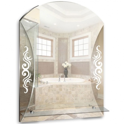 Зеркало Mixline Престиж Пегас 50 525386 с полкой с декоративной тонировкой