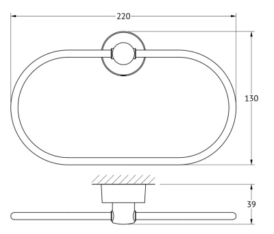 Кольцо для полотенец FBS Nostalgy 022 Хром