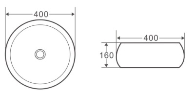 Раковина-чаша BelBagno 40 BB1065 Белая