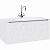 Тумба под раковину Aqwella Clarberg Elegance 100 EL0110 подвесная Белая