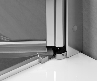 Душевая дверь в нишу Radaway Eos II DWJ 80x195 профиль хром, стекло прозрачное, крепления слева