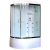 Душевая кабина Royal Bath ВК 120x80 RB8120BK3-WT-CH-R с гидромассажем стекло прозрачное задние стенки Белые