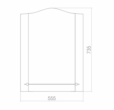 Зеркало Mixline Престиж Парнас 56 525376 с полкой с декоративной тонировкой