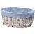 Корзина для белья WasserKRAFT Rossel 40x34x16 WB-280-M Белая