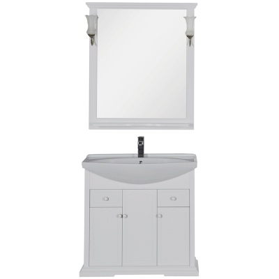 Комплект мебели для ванной Aquanet Лагуна 85 203779 Белый