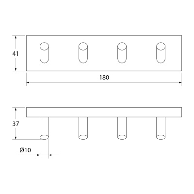 Крючок для полотенец Iddis Edifice EDISB40i41 Хром
