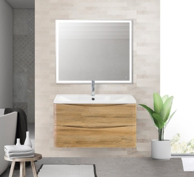 Тумба под раковину BelBagno ACQUA-900-2C-SO-RR подвесная Rovere Rustico