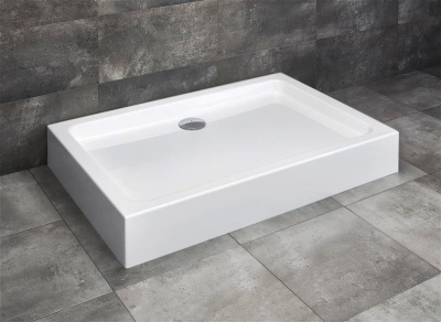 Акриловый поддон для душа Radaway Laros D Compact 80x100x17 белый
