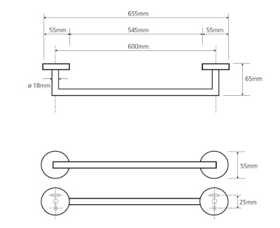 Полотенцедержатель Bemeta Omega 104204042 Хром