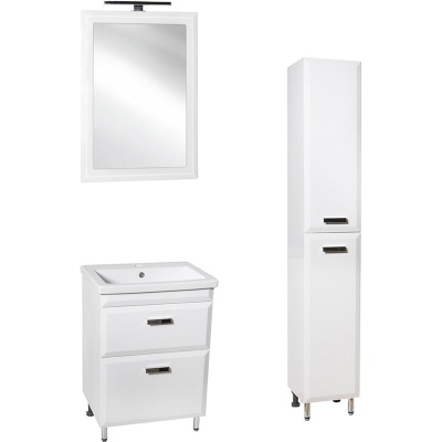 Тумба под раковину Style Line Лотос 60 Люкс Plus СС-00000374 Белая