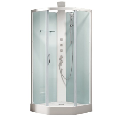 Душевая кабина Alvaro Banos Barcelona P90.10-V2 90x90x211 Белый с гидромассажем