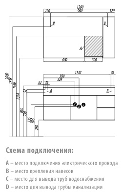 Тумба под раковину Акватон Диор 120 1A110601DR010 белая глянцевая