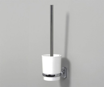 Ершик для унитаза WasserKRAFT K-28127 Хром Белый
