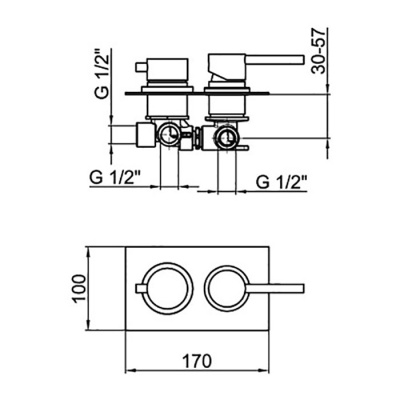 Смеситель для душа Webert Elio EL880601015 Хром