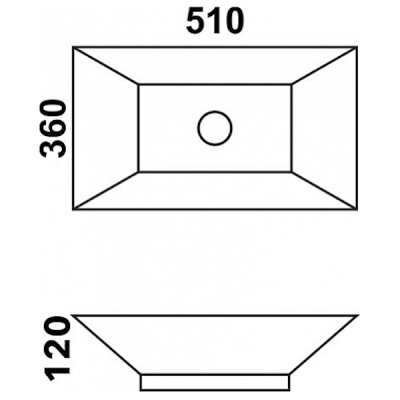 Раковина Melana 51 MLN-7459 Белая
