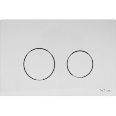 Клавиша смыва BelBagno Twin BB-P57130 для унитаза Белая