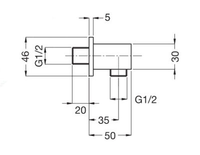 Штуцер Migliore Ricambi ML.RIC-30.255 CR (хром)