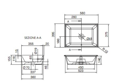 Раковина Scarabeo Gaia 8032 Белая