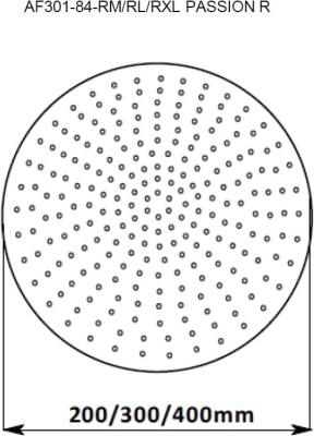 Верхний душ Aquanet Passion AF301-84-RL Хром