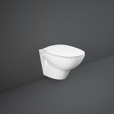 Унитаз RAK Ceramics Morning MORWC1445AWHA/MORSC3901AWHA подвесной с сиденьем Микролифт