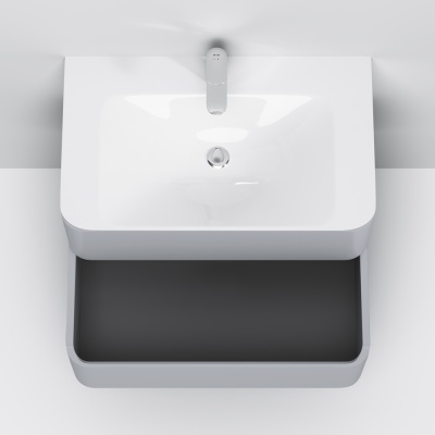 Тумба под раковину AM.PM Sensation 80 M30FHX0802FG подвесная Серый шелк