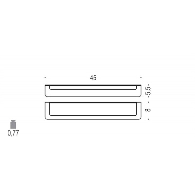 Полотенцедержатель Colombo Design Over B7010.satin Сатин