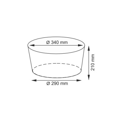 Корзина для белья WasserKRAFT Donau 34x34x18 WB-530-L Коричневая