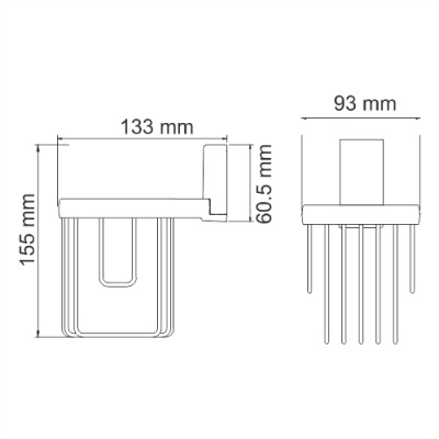 Держатель освежителя воздуха WasserKRAFT Lopau K-6045 Хром