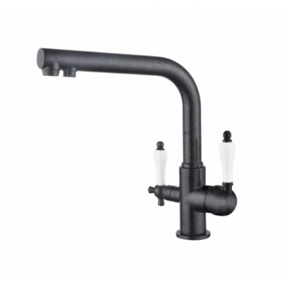 Смеситель для кухни Kaiser Vincent 31144-2 Черный мрамор