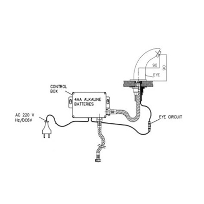 Смеситель для раковины GPD Photocell FLB01-2 Хром