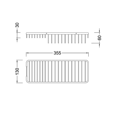 Полка корзина Timo Nelson 150079/00 Хром