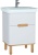 Тумба с раковиной Vitra Sento 65 60822 подвесная Белая матовая