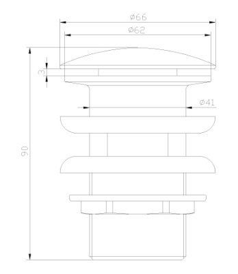 Донный клапан Lemark Jasmine LM6680B click-clack Бронза