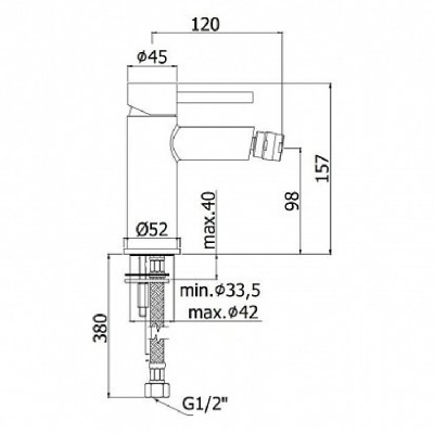 Смеситель для биде Paffoni Stick SK131HCR Хром