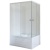 Душевой уголок Royal Bath BP 100х80 RB8100BP-T-L с поддоном профиль Белый стекло прозрачное